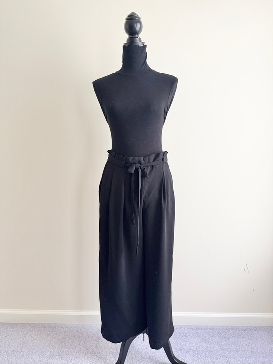 Adrienne Vittadini Pants - Vintage Adrienne Vittadini Paper Bag Wide Leg Pants Black Size Medium NWT career